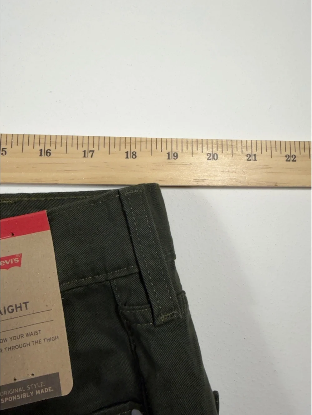 Levi’s 514 Straight Jeans Men’s 38x30 Olive Green New With Tags NWT